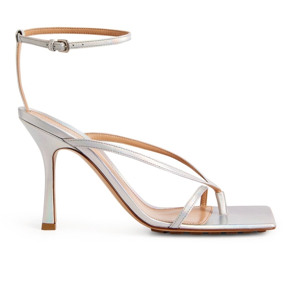 BOTTEGA VENETA
Metallic Stretch Sandals